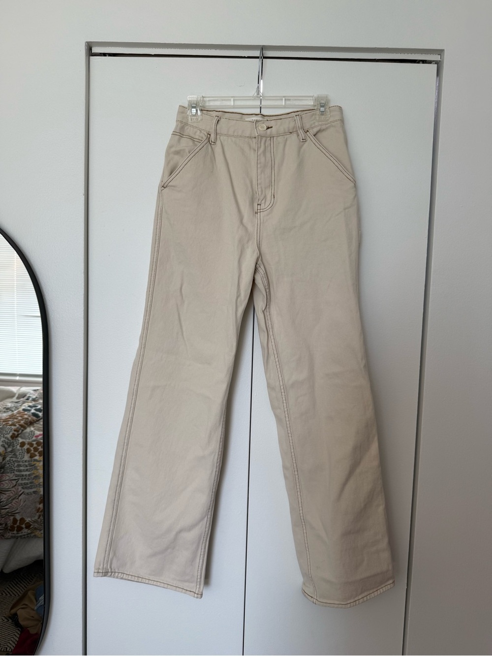 Pacsun Beige Wide Leg Pants - 27